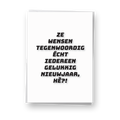 Ze wensen iedereen gelukkig nieuwjaar