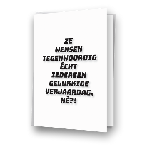 Ze wensen iedereen gelukkige verjaardag